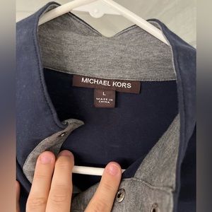 EUC Michael Kors Mens Navy Blue Long Sleeve
